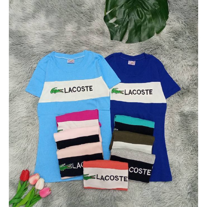 เสื้อเข้ารูป-เสื้อรัดรูป-lacoste-ลาคอส-เข้ารูป-เสื้อใส่เที่ยว-เสื้อผู้หญิง-ฮิตในtiktok