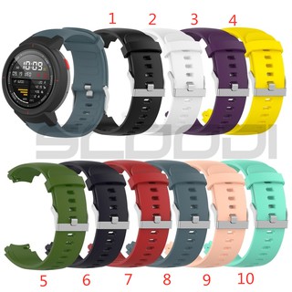 สินค้า 10 colors สายนาฬิกาข้อมือซิลิโคนสำหรับ Huami Amazfit Verge lite