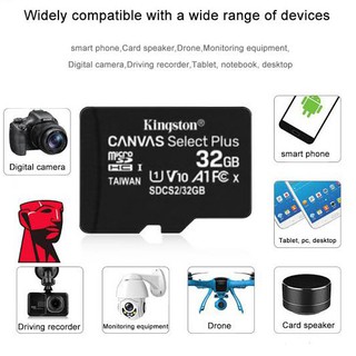 ภาพขนาดย่อของภาพหน้าปกสินค้าNEW SD CARD Mem เมมโมรี่การ์ด (ของแท้) Memory Card Kingston 16GB Micro Class 10 100 MB/s SDHC/SDXC SD card จากร้าน dengxueyi บน Shopee ภาพที่ 4