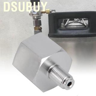 Dsubuy Beer Corny Keg Sodastream Mini Regulator Homebrew CO2 Adapter Brewing Wine Making 6acme-6g to 3/8-24unf Zinc Allo