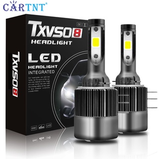 Cartnt หลอดไฟหน้ารถยนต์ LED H15 6000K 12V 22000LM 110w สีขาว สําหรับ VW Audi BMW Mercedes Benz 1 คู่