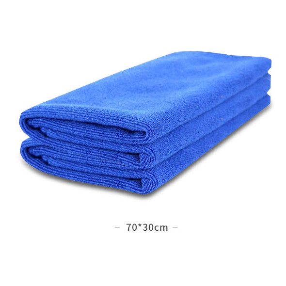 ผ้าเช็ดรถ-ผ้าไมโครไฟเบอร์-ราคาถูกสุด-สีน้ำเงิน-สีฟ้า-300-gsm-30-70-ผ้าอเนกประสงค์-ผ้าขนหนู-ผ้าเช็ค-รถยนต์-พร้อมส่ง