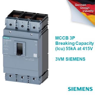 MCCB Siemens รุ่น 3VM 3P - พิกัดกระแส 400A - Icu up to 55kA at 415V