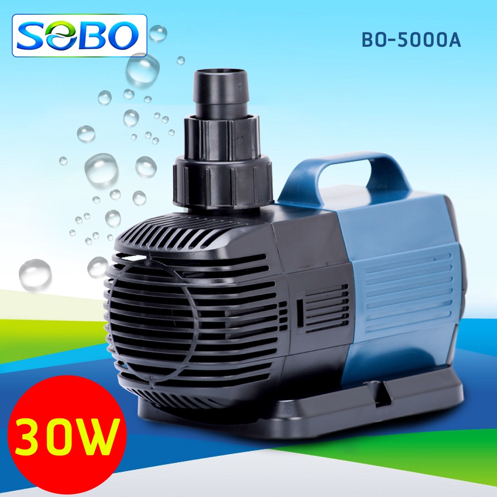 ปั๊มน้ำประหยัดไฟ-sobo-bo-3000a-4000a-5000a-6000a-7000a-8000a-ปั้มน้ำตู้ปลา-ปั้มน้ำบ่อปลา