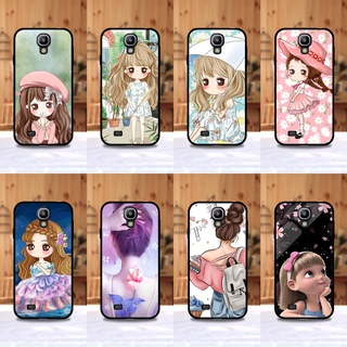 เคส Samsung S4 ลายการ์ตูนผู้หญิง ขอบนิ่มหลังแข็ง เคสมือถือ เคสโทรศัพท์ Case เคส TPU ขอบนิ่มหลังแข็ง ไม่ขูดตัวเครื่อง