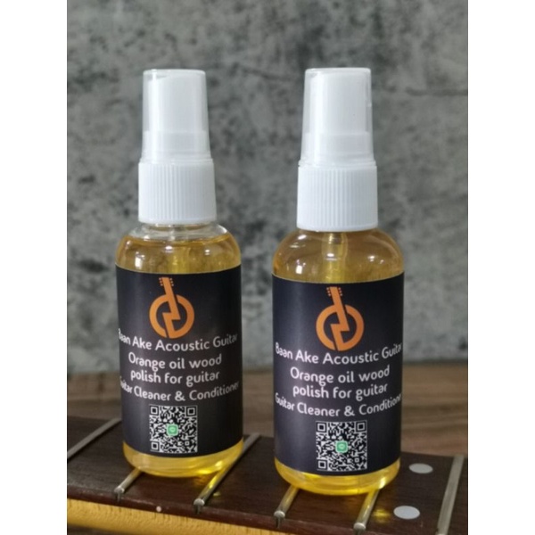 Baan Ake Orange oil wood polish for guitar Shopee Thailand