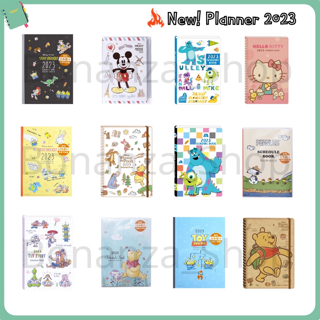 ปี2023-มาแล้วจ้าา-disney-planner-ปฏิทินวางแผนปี2023-สมุดเครื่องเขียน-sanrio-kitty-ลิขสิทธิ์แท้-แพลนเนอร์-ปากกา