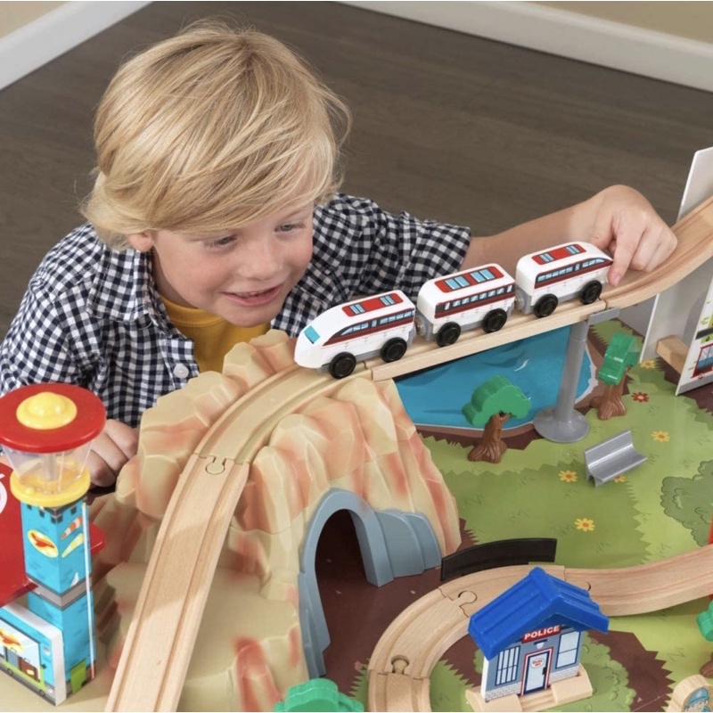 kidkraft-aero-city-train-set-amp-table-with-85-accessories-โต๊ะรถไฟเมืองจำลองไม้-ขนาดใหญ่