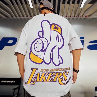 เสื้อยืดผู้ชาย♛F.Kobe 24 Lakers ผู้ชาย| เสื้อผ้า| |เสื้อ NBA เสื้อยืดแบรนด์ไทด์ MbK