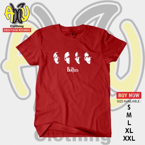 เสื้อยืดแขนสั้น-ผ้าฝ้าย-พิมพ์ลาย-the-beatles-combed-30s-สีดํา-สีน้ําตาลเข้ม-สไตล์เรโทร-สําหรับผู้ชายสามารถปรับแต่งได้