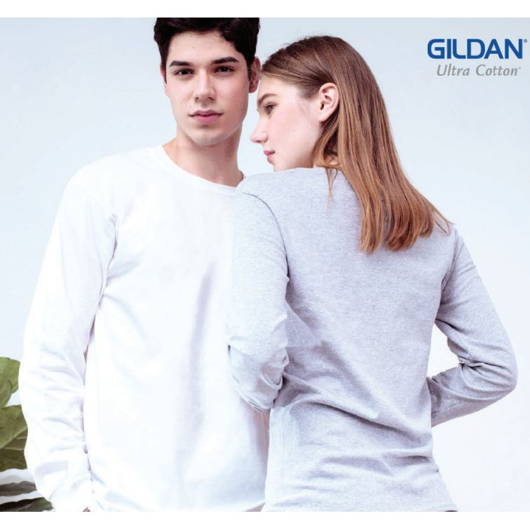 gildan-เสื้อยืดแขนยาว-ผ้าฝ้าย-สีเทา-แดง-ขาว-กรมท่า-ดํา-มารูน-กีฬา-สําหรับผู้ใหญ่-ทุกเพศ-2400