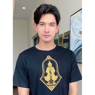 เสื้อยืดมงคลวัดจุฬามณี จำปี ๒ ทศวรรษ “ทรัพย์ทวีคูณ” ปี 2565 สีดำสกรีนทอง แท้จากวัด💯 ไซส์ L และ 4XL