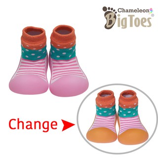 (NEW) Chameleon Bigtoes รองเท้าเปลี่ยนสีได้ ลาย Stripe Dot (Size 11.5 12.5 13.5cm)