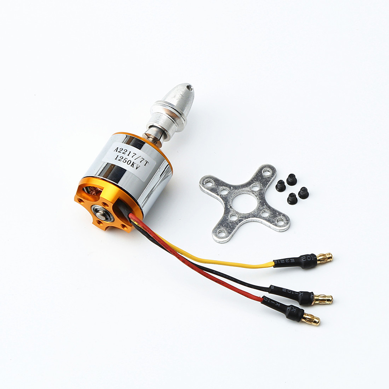 มอเตอร์-a2217-1250-kv-brushless-40-a-esc-พร้อมปลั๊ก-t-และ-3-5-มม-สําหรับ-rc-fixed-wing-plane-helicopter-banana-combo-set