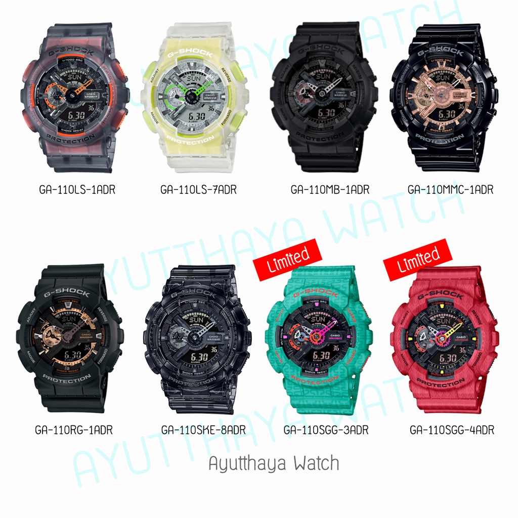 [ของแท้] Casio G-Shock นาฬิกาข้อมือ รุ่น GA-110 ของแท้ รับประกันศูนย์ ...