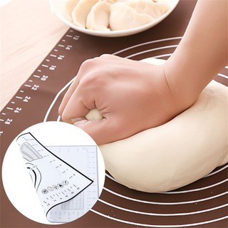 ✨💙แผ่นซิลิโคนที่ไม่ติดแผ่นอบแผ่นแผ่น Super Thick Baking Rolling Dough Pad