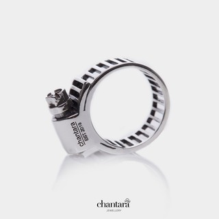 แหวนเลเซอร์ แหวนสลักชื่อ แหวนแฟชั่น แหวนชาย "Rubber Strap Ring" รมดำ แหวนรัดท่อ แหวนรัดสายยาง แถมฟรี ผ้าเช็ดแหวน