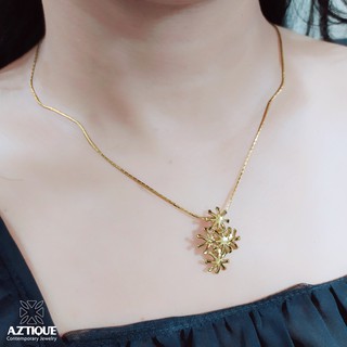 Aztique สร้อยคอเงินแท้ จี้ดาว Necklace Pendant Jewelry Gifts Handmade Minimalist Star ss