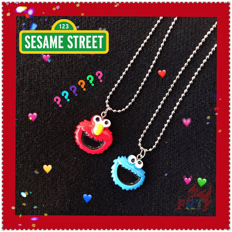 สร้อยคอ-พร้อมจี้การ์ตูน-sesame-street-เอลโม่-คุกกี้มอนสเตอร์-1-ชิ้น-เครื่องประดับสร้อยคอ-เหมาะเป็นของขวัญ-2-สี