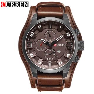 Curren 8225 Army Military Quartz Mens Watches Top Brand Luxury Leather Men Watch Casual Sport Male Clock Watch Masculino