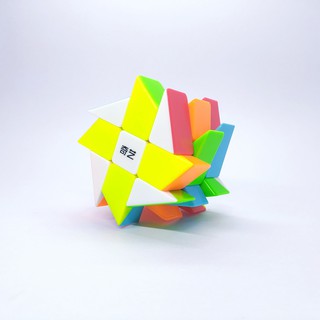 รูบิค แปลก ๆ รูบิค ของแท้ อย่างดี Qiyi Windmill 3x3 stickereless Magic Cube rubix cube qiyi cube SharkRubik