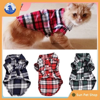 ภาพหน้าปกสินค้า★〓Myles Pet〓★สัตว์เลี้ยงเสื้อลายสก๊อตเสื้อยืดสุนัขแมวเสื้อแขนสั้นสุนัขขนาดเล็กเสื้อยืดนุ่มระบายอากาศฤดูร้อน แมวเสื้อผ้าและอุปกรณ์แต่งตัวสำหรับสุนัข ซึ่งคุณอาจชอบราคาและรีวิวของสินค้านี้