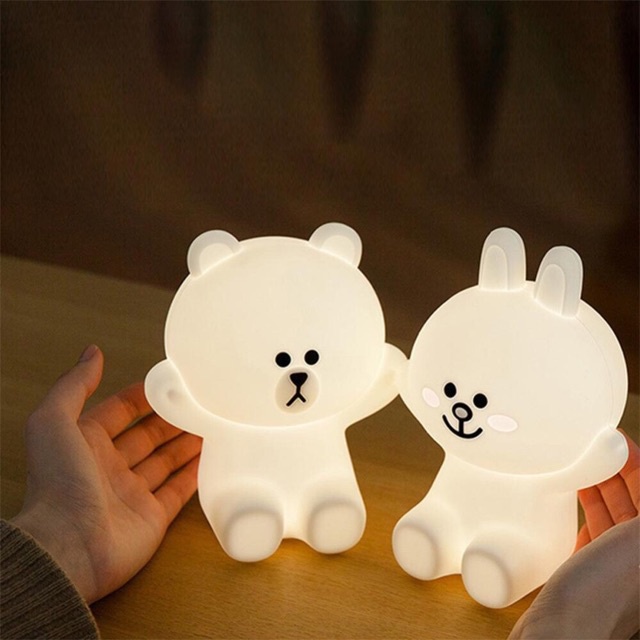 โคมไฟ-line-friends-led-touch-lamp-หมีบราว-กระต่ายโคนี่