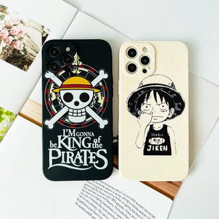เคสมือถือลายการ์ตูน Iphone Apple12 11promax 11 X Xs 12promax 7/8 7p8p CasePhone Case IPhone12 Cartoon One Piece 11pro Personality Skull Flag 6P/7P/8P/XR Creative Luffy Soft Shell X Protective Caseเคสไอโฟน