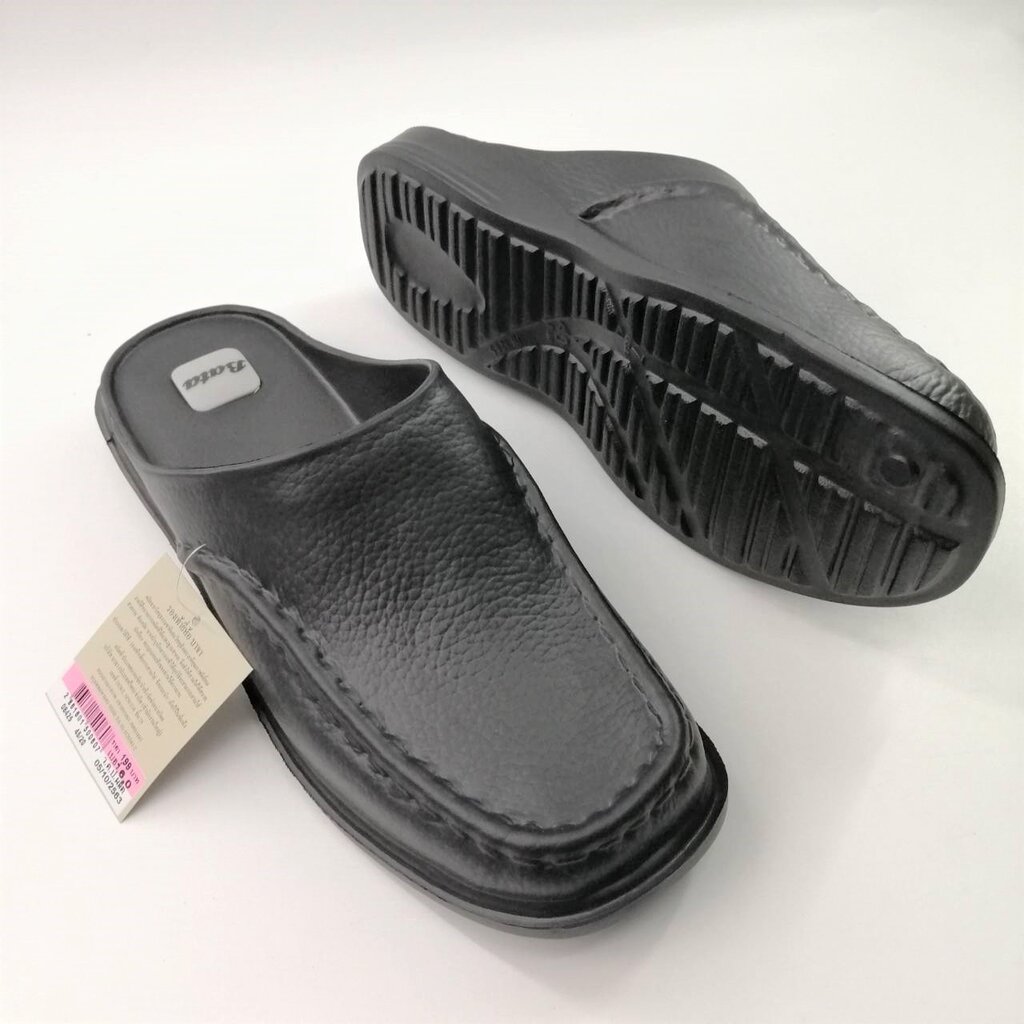 ภาพหน้าปกสินค้าลด10% (861-6015) Bata รองเท้าผู้ชาย บาจา รองเท้าแบบสวม เปิดส้น สีดำ รุ่น 861-6015