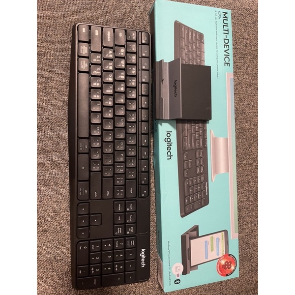 Logitech K375s MULTI-DEVICE (ชุดคีย์บอร์ดไร้สายและขาตั้ง) | Shopee Thailand