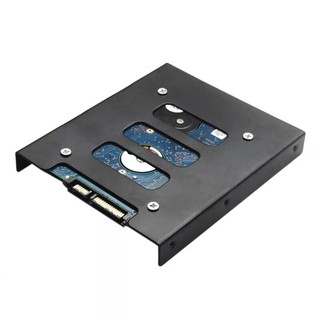 ถาดแปลง แบบเหล็กสีดำ แปลง SSD HDD ขนาด 2.5 นิ้ว ให้ใส่ช่อง 3.5 นิ้ว ได้ จำนวน 1 ตัว