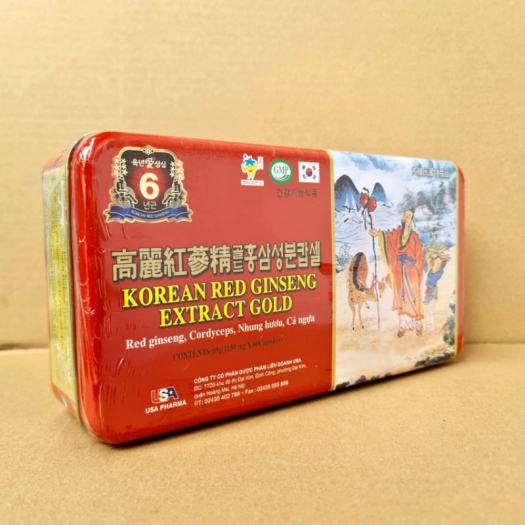 korean-red-ginseng-extract-gold-โสมแดงเกาหลี-อายุ-6-ปี-สกัดเข้มข้น100-1150mg-1-กล่องมี-60-เม็ด-โสมเกาหลีของแท้100