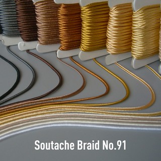 ภาพหน้าปกสินค้าMOMOTARA No.91 (ชุดที่ 3) เทปถักร่อง Soutache Braid ขนาด 0.3 CM ยาว 36 หลา เชือก เทป diy วัสดุตกแต่ง cord rope ซึ่งคุณอาจชอบสินค้านี้