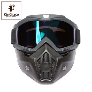 KinGrace-MASK หน้ากากขี่กลางแจ้ง แว่นครอบตา หน้ากากมอเตอร์ไซค์ฮาร์เลย์, อุปกรณ์ Field CS แว่นตาเต็มหน้า  KT-1140