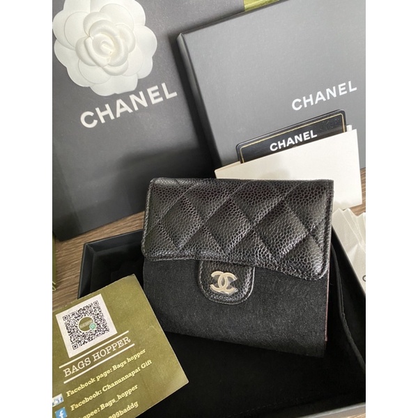 new-chanel-tri-fold-wallet-ของแท้