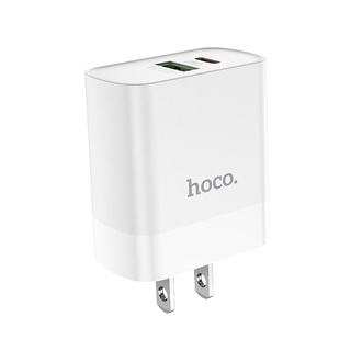 หัวชาร์จ หัวชาร์จเร็ว Hoco C80 Type-c และ USB ที่ชาร์จโทรศัพท์  รองรับการชาร์จเร็ว PD , QuickCharge 3.0 2.0 Quick Charge