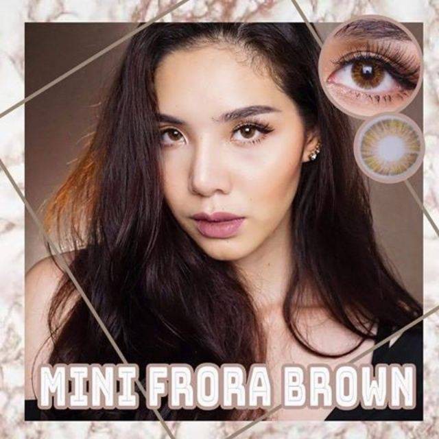 mini-frora-brown-1-มินิ-สีน้ำตาล-น้ำตาล-ทรีโทน-dream-color1-contact-lens-คอนแทคเลนส์-ค่าสายตา-สายตาสั้น-แฟชั่น-ส