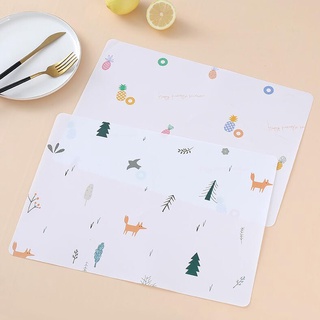 Placemat แผ่นฉนวนกันความร้อนกันน้ํามันป้องกันน้ําร้อนลวกลวก