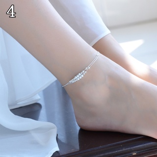 ภาพขนาดย่อของภาพหน้าปกสินค้าสร้อยข้อเท้าแหวนสร้อยข้อเท้าเงินสเตอร์ลิง S925 จากร้าน sweetgirl01.th บน Shopee ภาพที่ 4