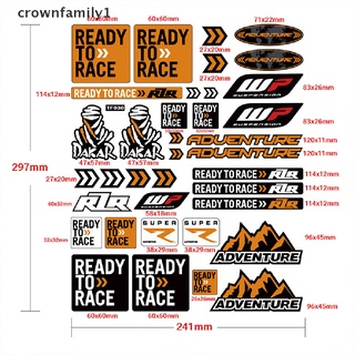 [crownfamily1] สติกเกอร์สะท้อนแสง สําหรับติดตกแต่งรถมอเตอร์ไซค์ KTM Duke 125