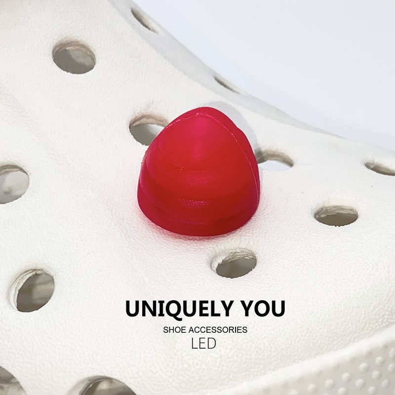 Crocs jibbitz จี้ไฟกระพริบ LED รูปการ์ตูน 3D อุปกรณ์เสริม สําหรับตกแต่ง ...