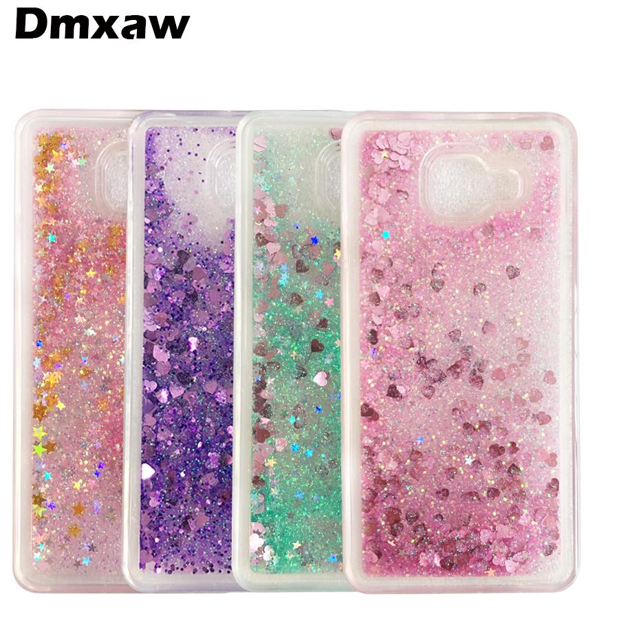 For Samsung Galaxy A7 2018 A3 A7 2016 Case Cover Glitter Qiucksand Bling Soft TPU Liquid Phone Cases