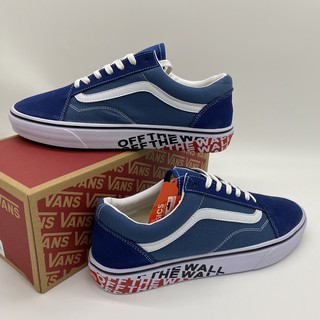 พร้อมส่ง!รองเท้า VANS OLD SKOOL “Off The Wall” Blue  size 37-44 พร้อมกล่อง รองเท้าผ้าใบผู้หญิงเละผู้ชาย