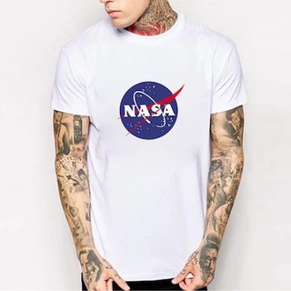 [S-5XL]เสื้อยืดแขนสั้น พิมพ์ลายกราฟฟิค NASA สไตล์คลาสสิก ไม่ซ้ําใคร สําหรับผู้ชาย 468457