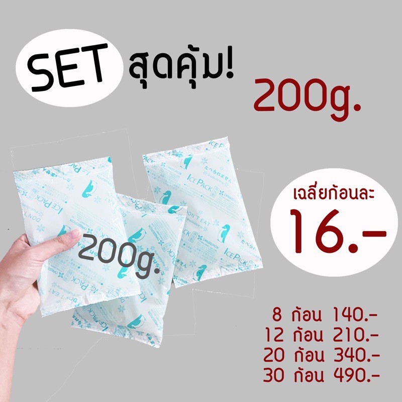 setสุดคุ้ม-icepack200g-8ก้อน-12ก้อน-20ก้อน