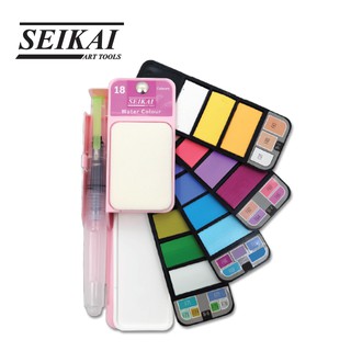 SEIKAI สีน้ำ Pocket Pastel 18 สี (WATER COLOR SET)