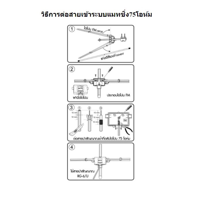 เสาอากาศวิทยุ-fm-beta-รุ่น-fm-5e-คุณภาพเสียงดีเยี่ยม-ไม่เกิดสัญญาณรบกวนจากสภาพอากาศแปรปรวน