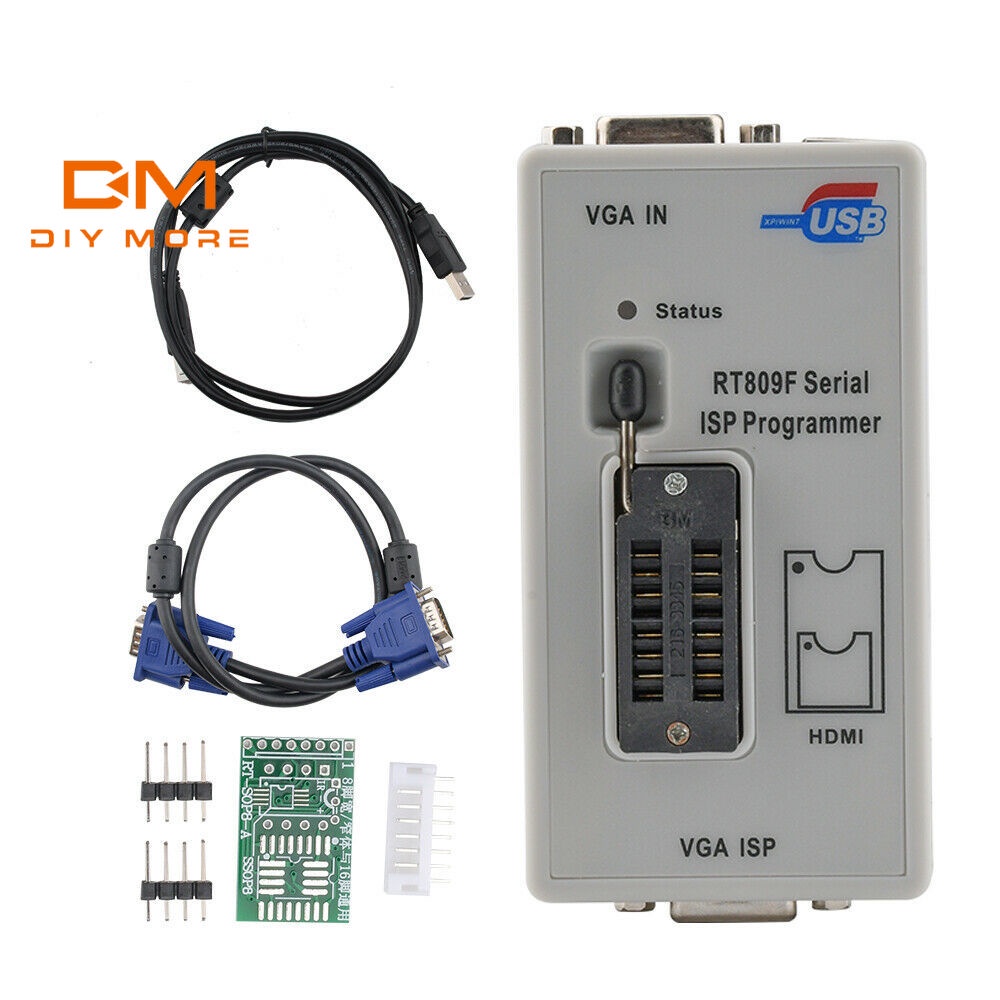 diymore-rt809f-isp-programmer-rt809-lcd-usb-programmer-24-25-93-serise-ic-w-อะแดปเตอร์