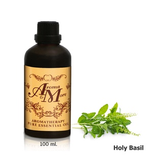 Aroma&amp;More Holy Basil (Tulsi) Essential oil น้ำมันหอมระเหยกะเพรา 100% / Thailand 100ML