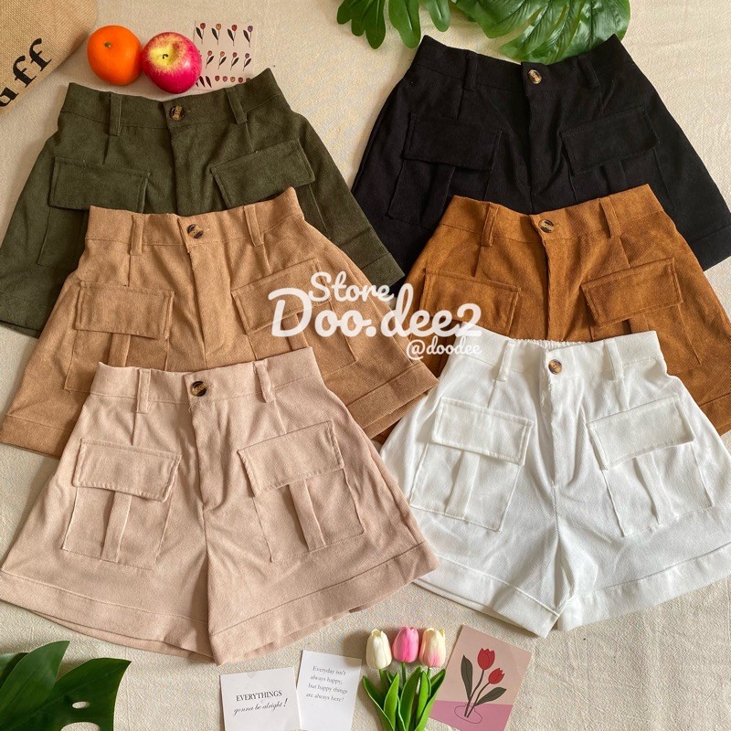 doodee2-กางเกงขาสั้น-ลูกฟูก-มีกระเป๋าหน้า-2-ข้าง